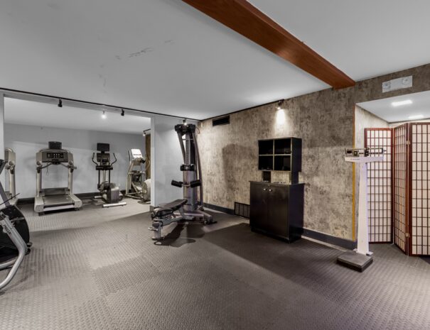 24-hour fitness center with cardio equipment at Riverside Hotel, Casper WY