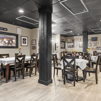 Whiskey Butter restaurant and bar dining room at Riverside Hotel, Casper WY